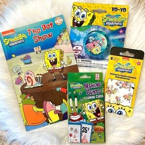 SpongeBob SquarePants Flash Cards, Level 2 Book, Light Up Yoyo & Sticker Pad